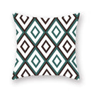 DecorBites™ Geometric Leaf Flower Pillowcase Teal Blue Sofa Car Home Decor Throw Cover