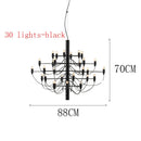 DecorBites™ LED Candle Chandelier: Elegant Italian Design Pendant Light for Home Decor