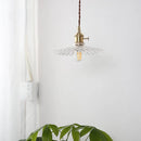 DecorBites™ Glass Copper LED Pendant Lamp with Wire Adjustment & Knob Switch