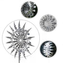 New Unique and Magical Metal Windmill 3D Wind Powered Kinetic Sculpture Lawn Metal Wind Solar Spinners Yard and Garden Decor