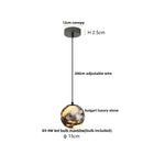 DecorBites™ LED Pendant Lamp Adjustable Wire Globe Hanging Light Fixtures