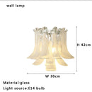 DecorBites™ Gold Chrome Dimmable Amber Glass Petal Chandelier – French Design Luxury Hanglamp