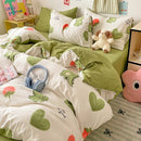 DecorBites™ Cloud Cotton Printed Bedding Sets | Super Soft Quilt Set for School Home Twin King