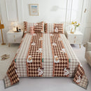 DecorBites™ Cotton Double Bedspread Set with Floral Design for Healthy Home Bed Decor
