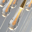 DecorBites™ Crystal Tear Drop Ceiling Chandelier LED Pendant Light Fixture