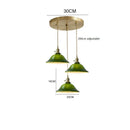DecorBites™ Green Glass LED Pendant Light for Home, Restaurant, Bar, and Loft Style Decor.