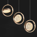 DecorBites™ Gold Acrylic LED Chandelier Pendant Light for Modern Nordic Home Decor