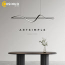 DecorBites™ Dimmable LED Linear Chandelier Pendant for Kitchen Bedroom Dining Room