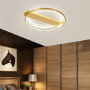 DecorBites™ Luxe Copper Ceiling Light: Circular Minimalist Bedroom Lamp for Elegant Style