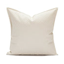 DecorBites™ Brown Beige Faux Leather Cushion Cover 45x45cm for Home Sofa Living Room