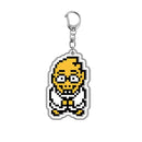 Game Undertale Pixel Keychain Cosplay Sans Flowey Papyrus Asriel Pendant Car Key Chain Bag Accessories Children Birthday Gifts