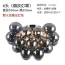 DecorBites™ Glass Chandelier Leds Ceiling Lamp for Designer Bedroom Lighting Fixture