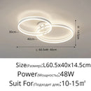 DecorBites™ LED Acrylic Chandeliers Up/Down Lights Lusters for Living Room Bedroom Home Decor