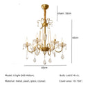 DecorBites™ Crystal LED Chandelier Living Room Luxury Lighting E14 Pendant Lamparas