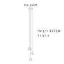 DecorBites™ Crystal Ball Chandelier: Modern LED Stair Chandelier for Living Room, Kitchen, and Loft