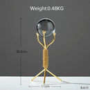 DecorBites™ Crystal Ball Crafts: Nordic Light Luxury Modern Metal Décor for Home and TV Cabinet