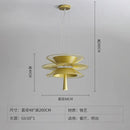 DecorBites™ Iron Art Dinning Room Pendant Light in Black/Gold - Modern Nordic LED Fixture