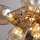 DecorBites™ Crystal Duplex Chandelier: Modern Artistic Living Room Lighting