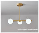 DecorBites™ Glass Ball Pendant Chandeliers - Modern LED Hanging Lights for Home Decor