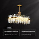 DecorBites™ Gold Round Crystal Pendant Light Chandelier for Bedroom and Living Room