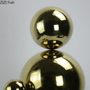 DecorBites™ Golden Balls Geometric Metal Sculpture Room Desk Decoration Ornaments