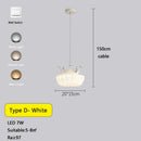 DecorBites™ Gold Crown Pendant Light: Luxe Cloud Hanging Lamp for Children's Bedroom and Living Room
