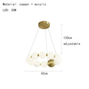 DecorBites™ Acrylic LED Chandelier: Modern Living Room Pendant Lamp