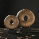 DecorBites™ Golden Round Openwork Ring - Home Decor Sculpture Hollow Out Figurines
