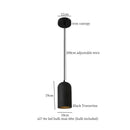 DecorBites™ Black Travertine Pendant Light: Nordic Modern LED Hanging Lamp for Living Room & Bedroom