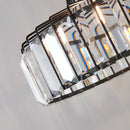 DecorBites™ Crystal LED Pendant Light: Retro Gold Lampshade for Living Room, Bedroom, Dining Room