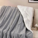 DecorBites™ Cozy Sherpa Twin Blanket - Reversible Fleece and Velvet Plush Warm Winter Bed Throw