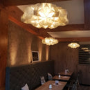 DecorBites™ Clouds White Gold Pendant Light