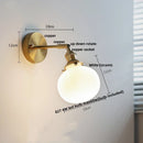 DecorBites™ Ceramic LED Wall Lights with Pull Chain Switch for Bathroom Mirror