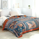 DecorBites™ 100% Cotton Nordic Throw Blanket - Soft Gauze Bedspread for Bedroom & Sofa