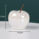 DecorBites™ Glowing Ceramic Apple Statue for Desk Ornaments and Room Decor