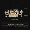 DecorBites™ Crystal Candle Chandelier for Home Living Room Dining Bedroom