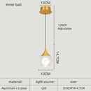 DecorBites™ Crystal LED Chandelier for Dining Room Decor