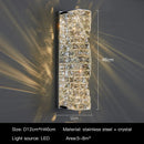 DecorBites™ Crystal LED Wall Light: Modern Luxury Sconce for Living Room, Aisle, Bedside