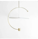DecorBites™ Gold Iron Painted LED Pendant Light for Home Decor and Dining Room