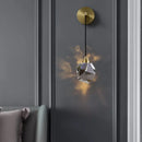 DecorBites™ Crystal Wall Sconce Light - Modern Golden Nordic LED Fixture for Living Room