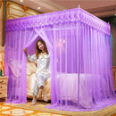 DecorBites™ Lace Mosquito Net with Stainless Steel Bracket - Queen Size Bed Tent