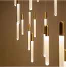DecorBites™ LED Chandelier: Modern Staircase & Kitchen Pendant Light for Home Decoration
