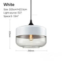 DecorBites™ Glass Wood Chandelier LED Pendant Light Fixture for Living Dining Bedroom
