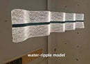 DecorBites™ Acrylic Ribbon LED Pendant Chandelier - Designer Dining Room Hanging Lamp
