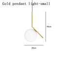 DecorBites™ Glass Ball LED Chandelier Light Lamparas Bedside Night Light Decor