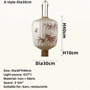 DecorBites™ Bamboo Lantern Pendant: Handmade Fabric Shade for Elegant Hotel and Restaurant Lighting