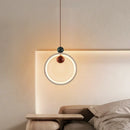 DecorBites™ Adjustable LED Pendant Light - Nordic Modern Yellow Travertine Marble Wood Fixture