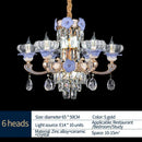 DecorBites™ Crystal Candle Chandelier: Elegant Lighting for Villa, Apartment & Staircase