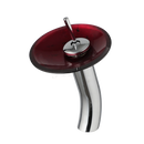 DecorBites™ Glass Rocker Handle Basin Faucet, Waterfall Mixer Taps, Chrome Finish