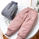 Kids Winter Thermal Pants – Cotton Padded Warm Trousers for Snow Play